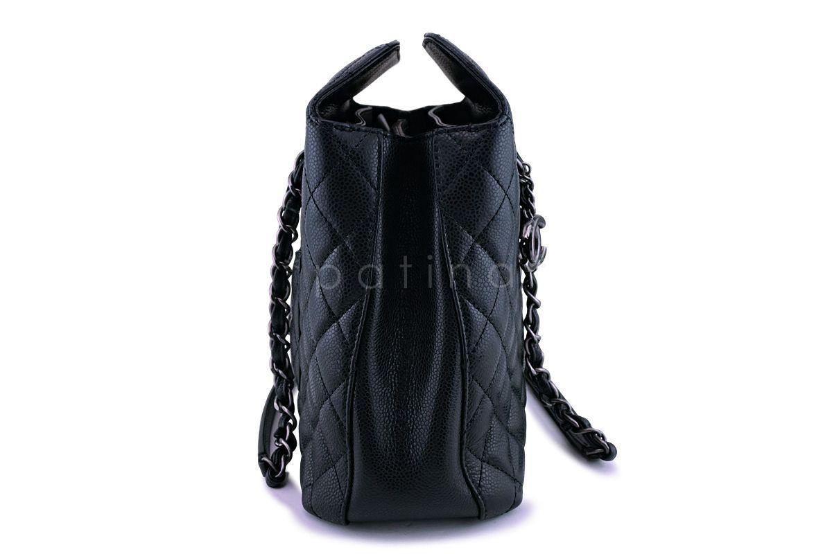 Chanel Black Caviar Classic Quilted Business Tote Bag