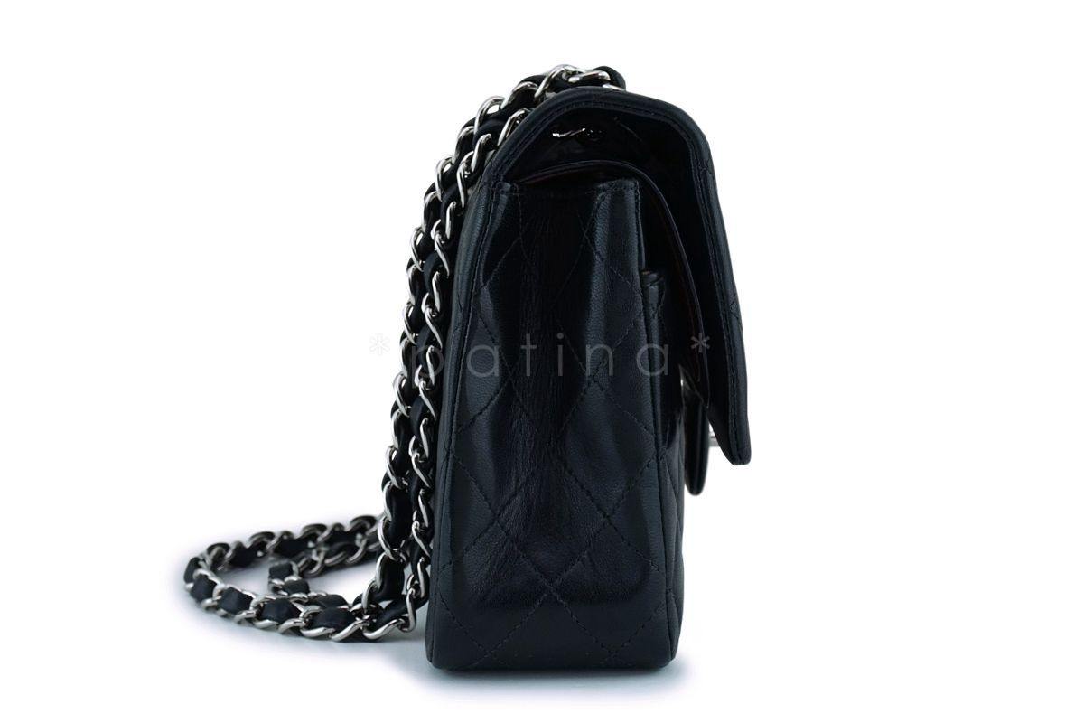Chanel Black Medium Classic Double Flap Bag SHW