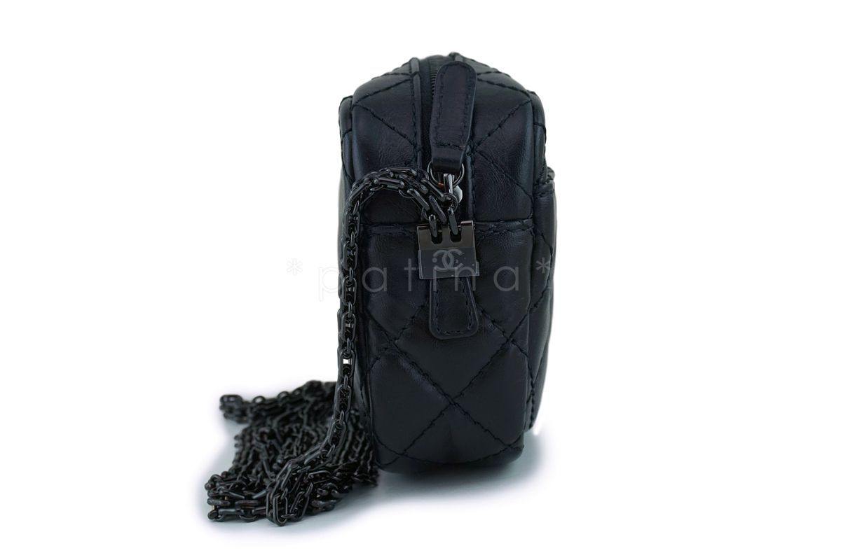 Chanel So Black Mini Reissue 2.55 Camera Case Crossbody Bag