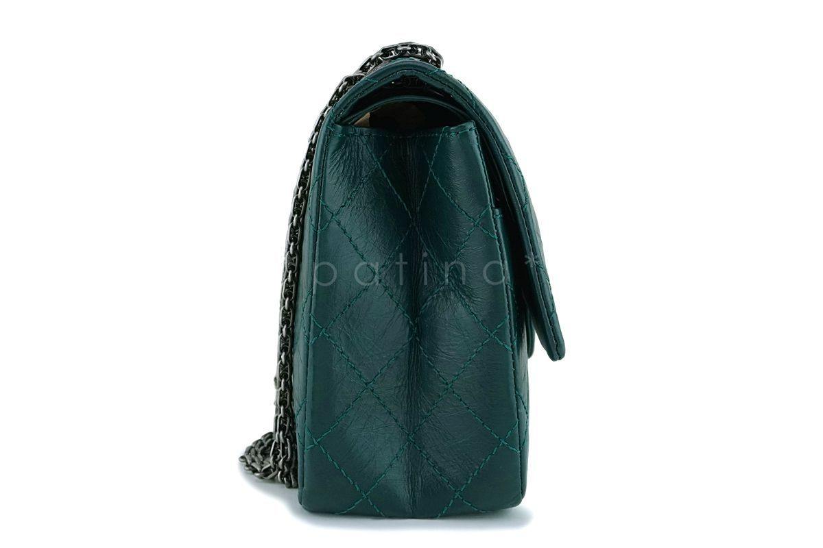 Chanel Emerald Green 226 Medium 2.55 Reissue Classic Flap Bag RHW