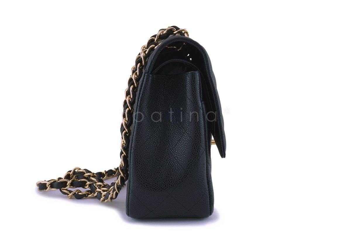 Chanel Black Caviar Jumbo Classic Double Flap Bag GHW