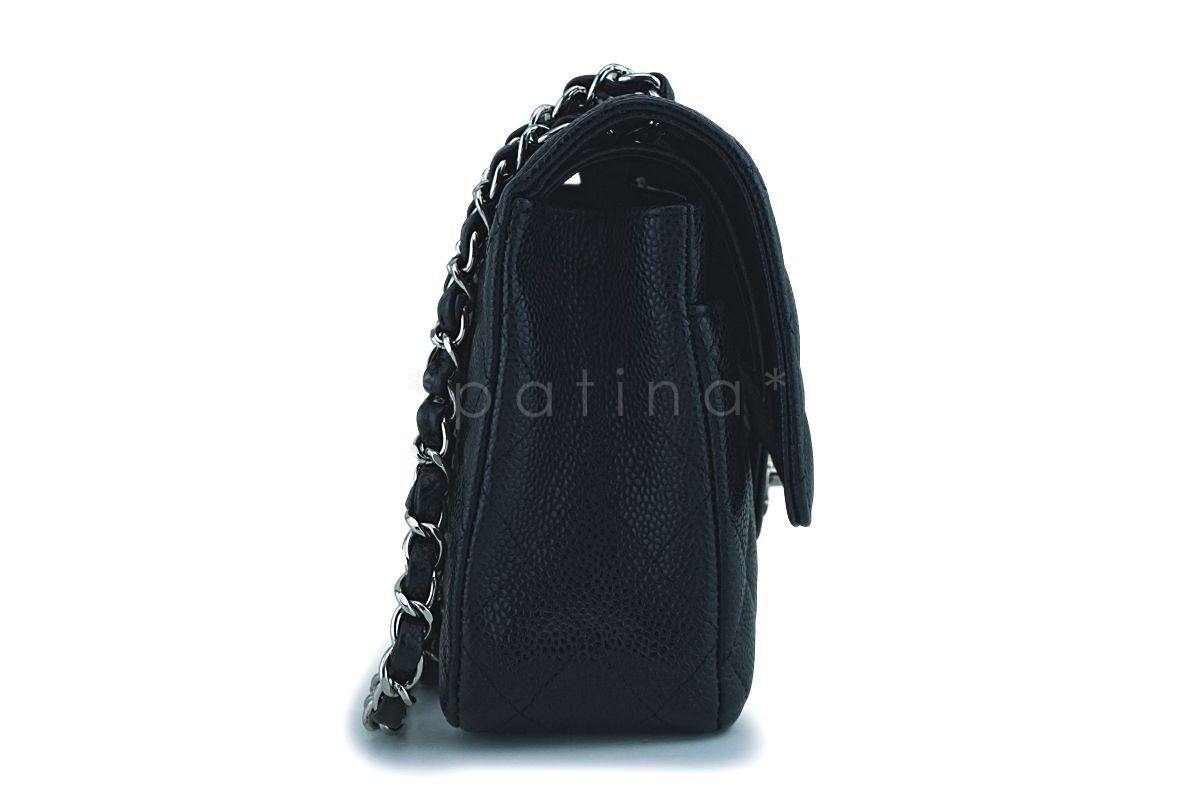 Chanel Black Caviar Medium Classic Double Flap Bag SHW