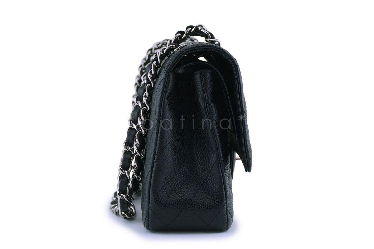 Chanel Black Caviar Medium Classic Double Flap Bag SHW