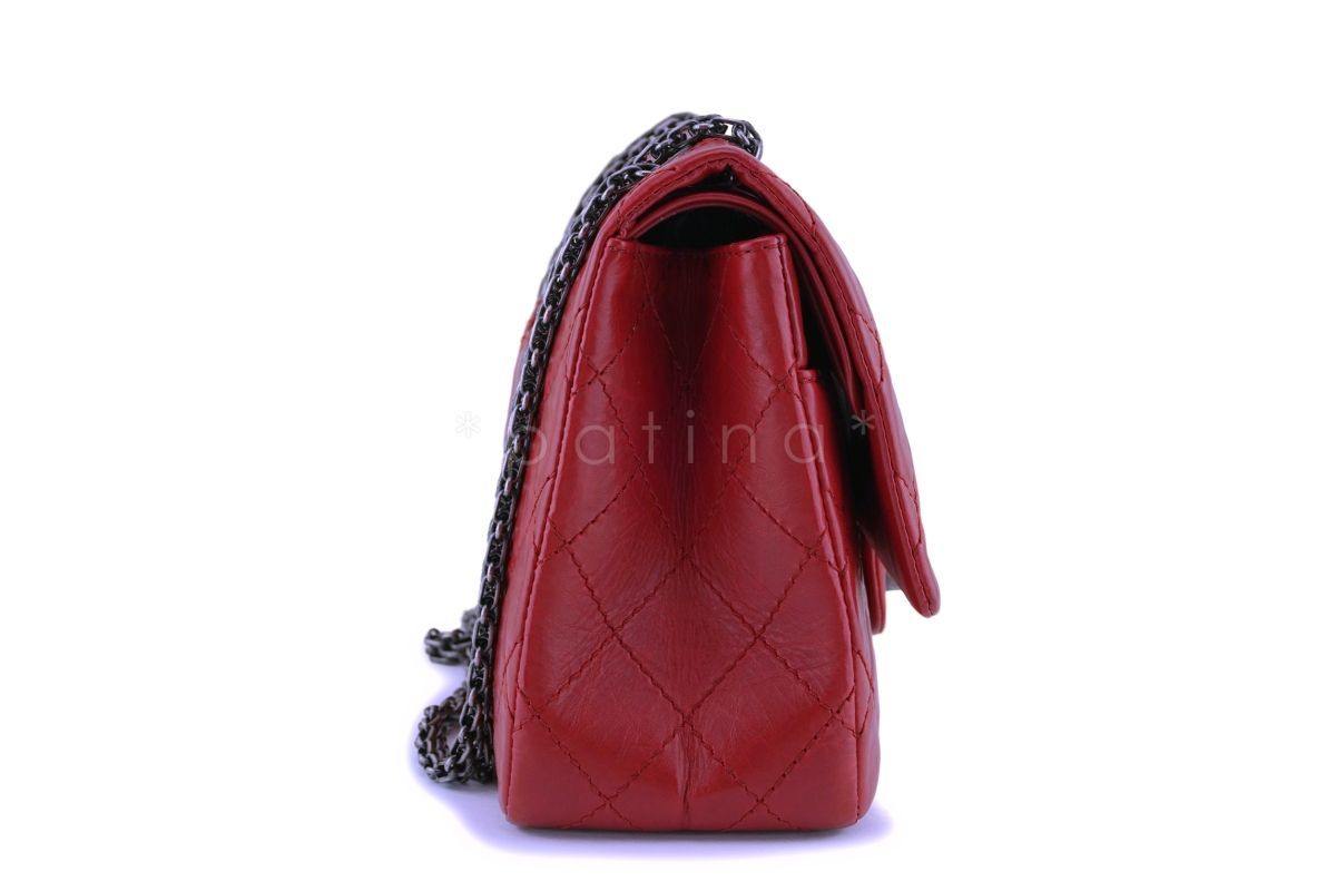 Chanel Red Aged Calfskin Reissue Medium 226 2.55 Flap Bag RHW
