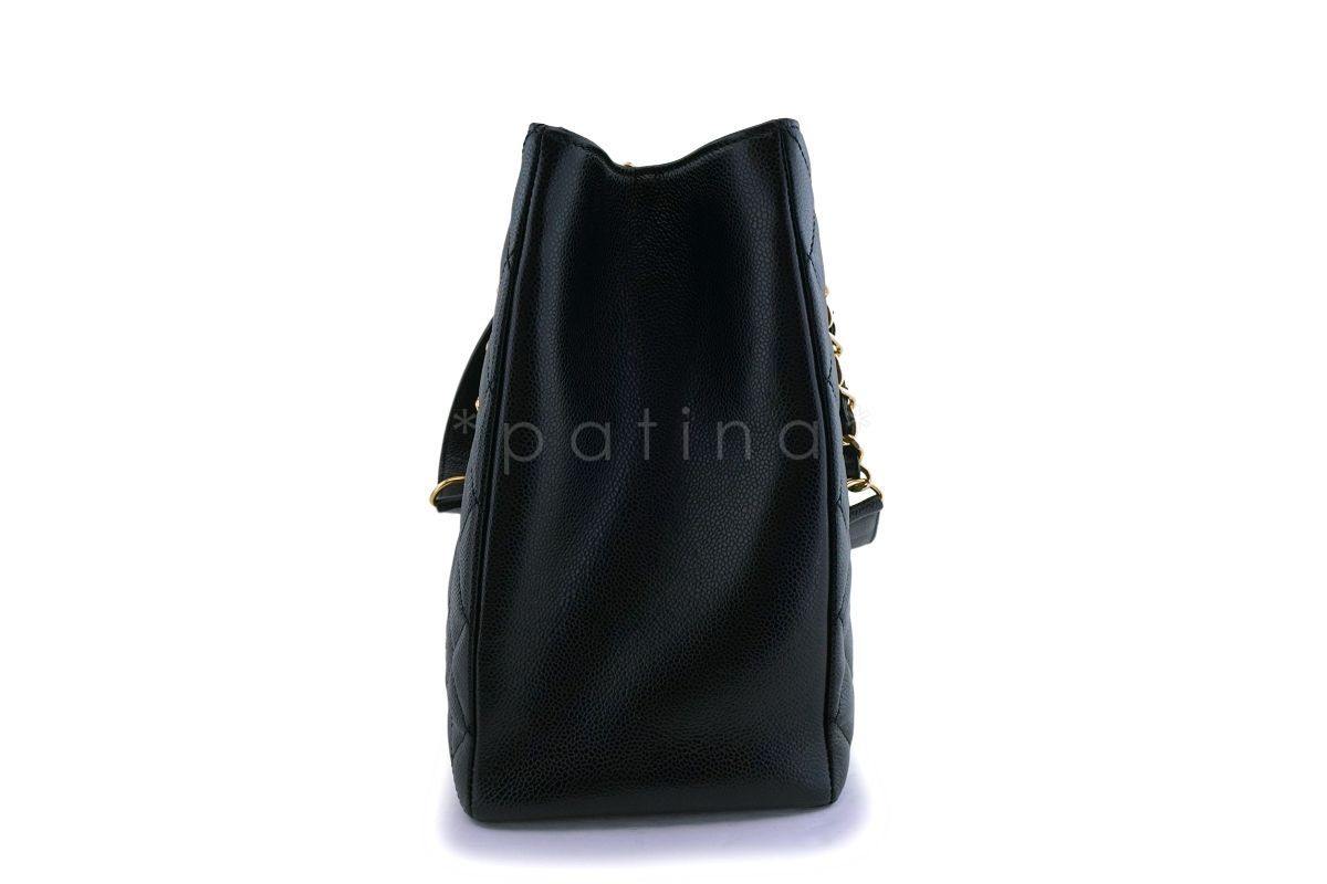 Chanel Black Caviar Grand Shopper Tote XL GST Bag GHW