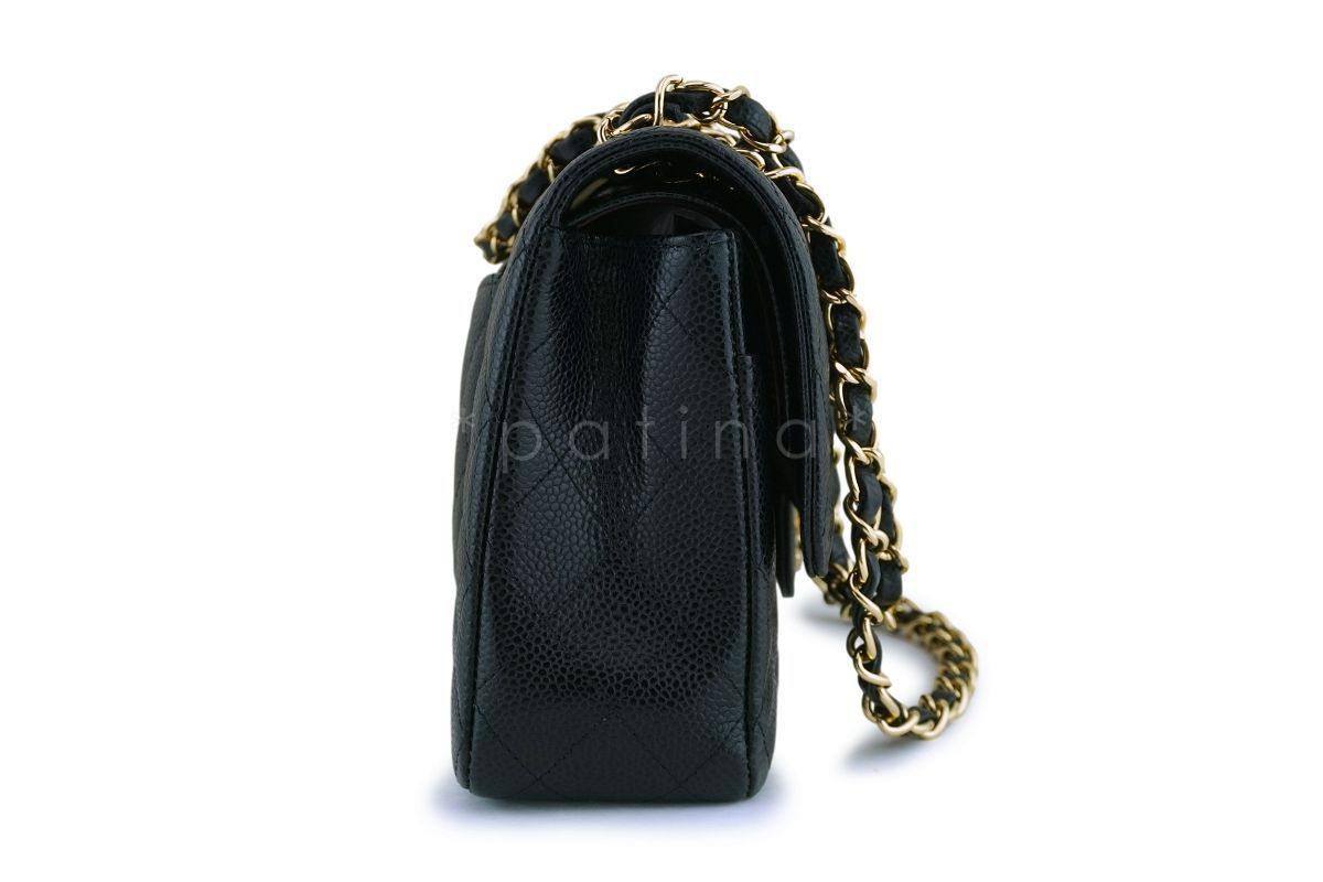 Chanel Black Caviar Medium Classic Double Flap Bag GHW