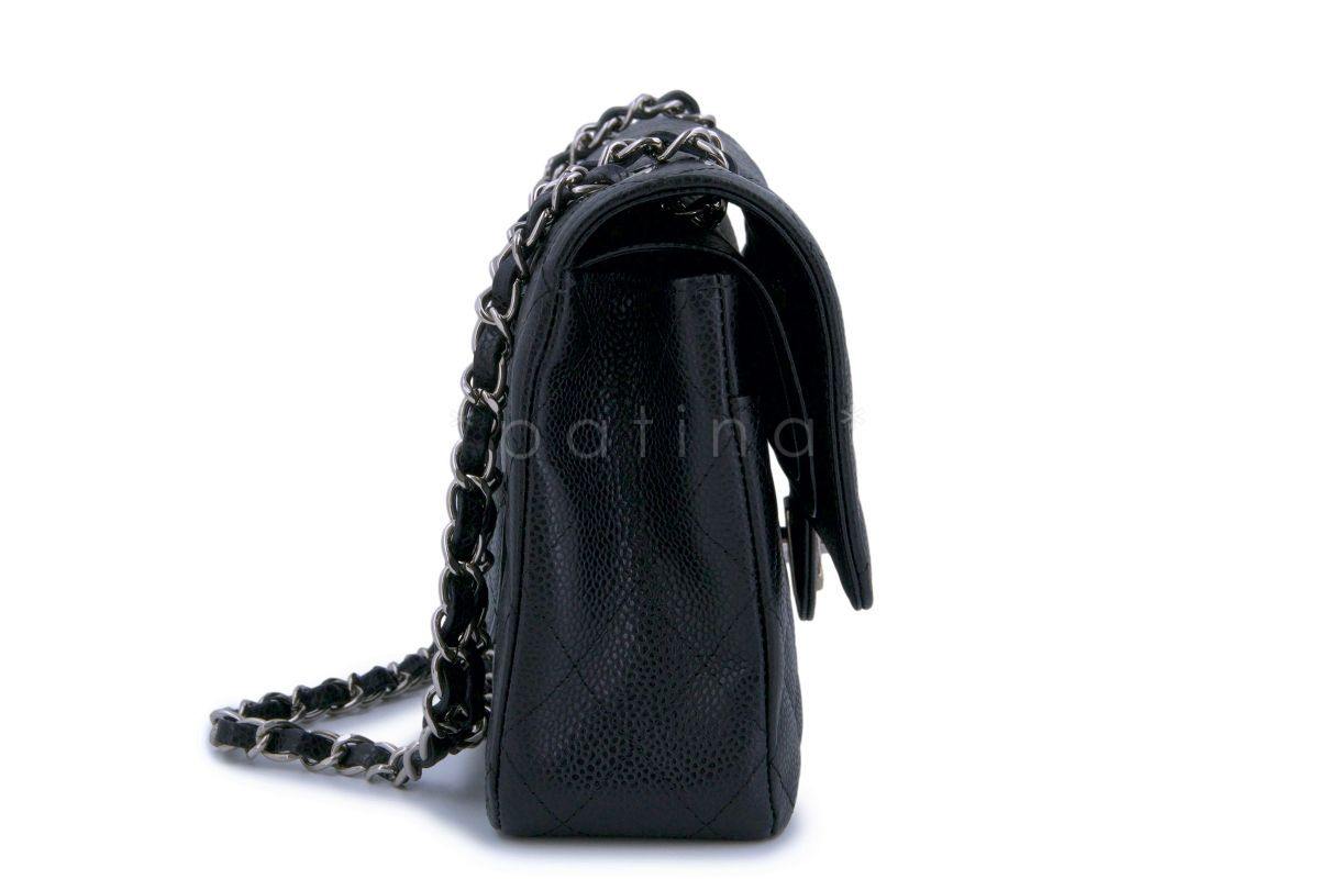 Chanel Black Caviar Medium Classic Double Flap Bag SHW