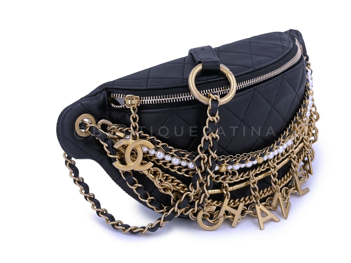 Limited Chanel All About Chains Waist Bag Fanny Pack 19A