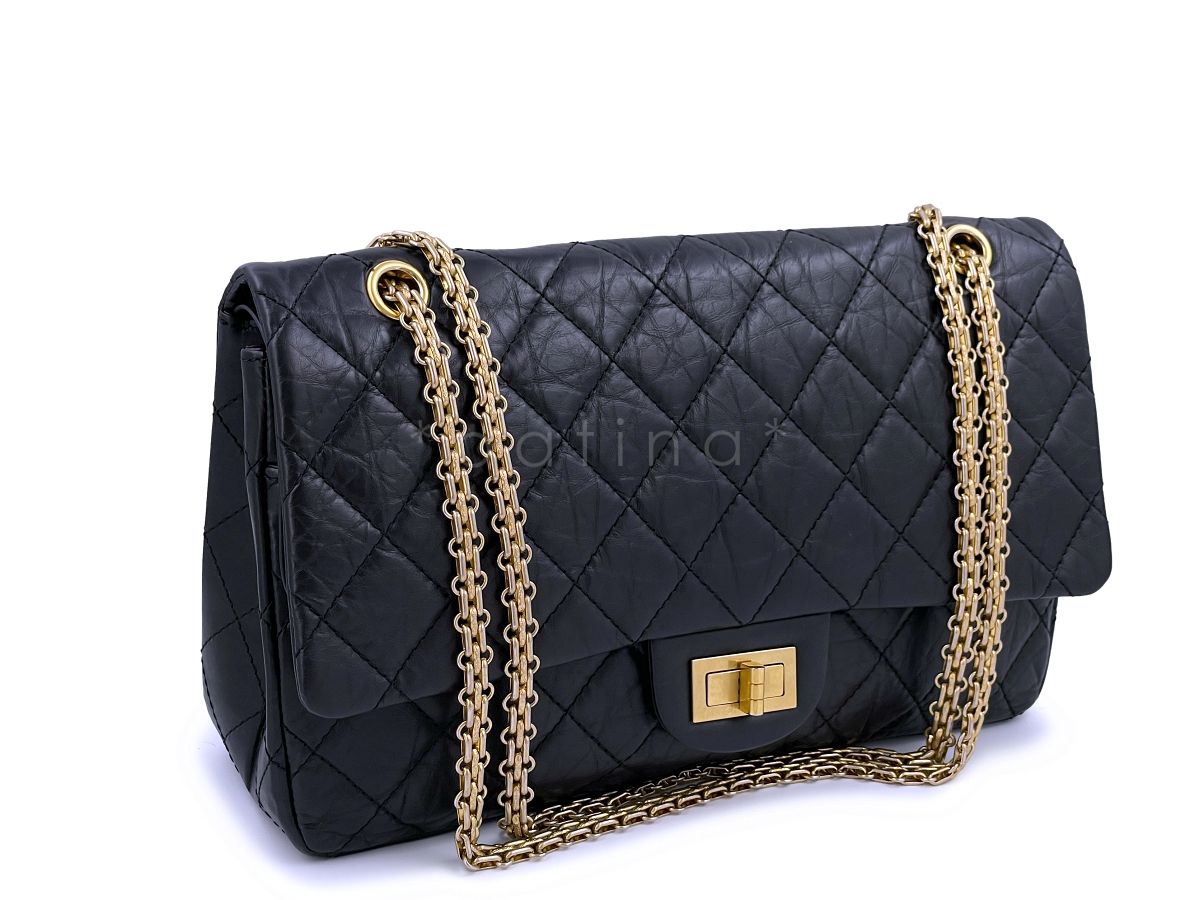 Chanel Black Reissue Large 227 2.55 Flap Bag GHW