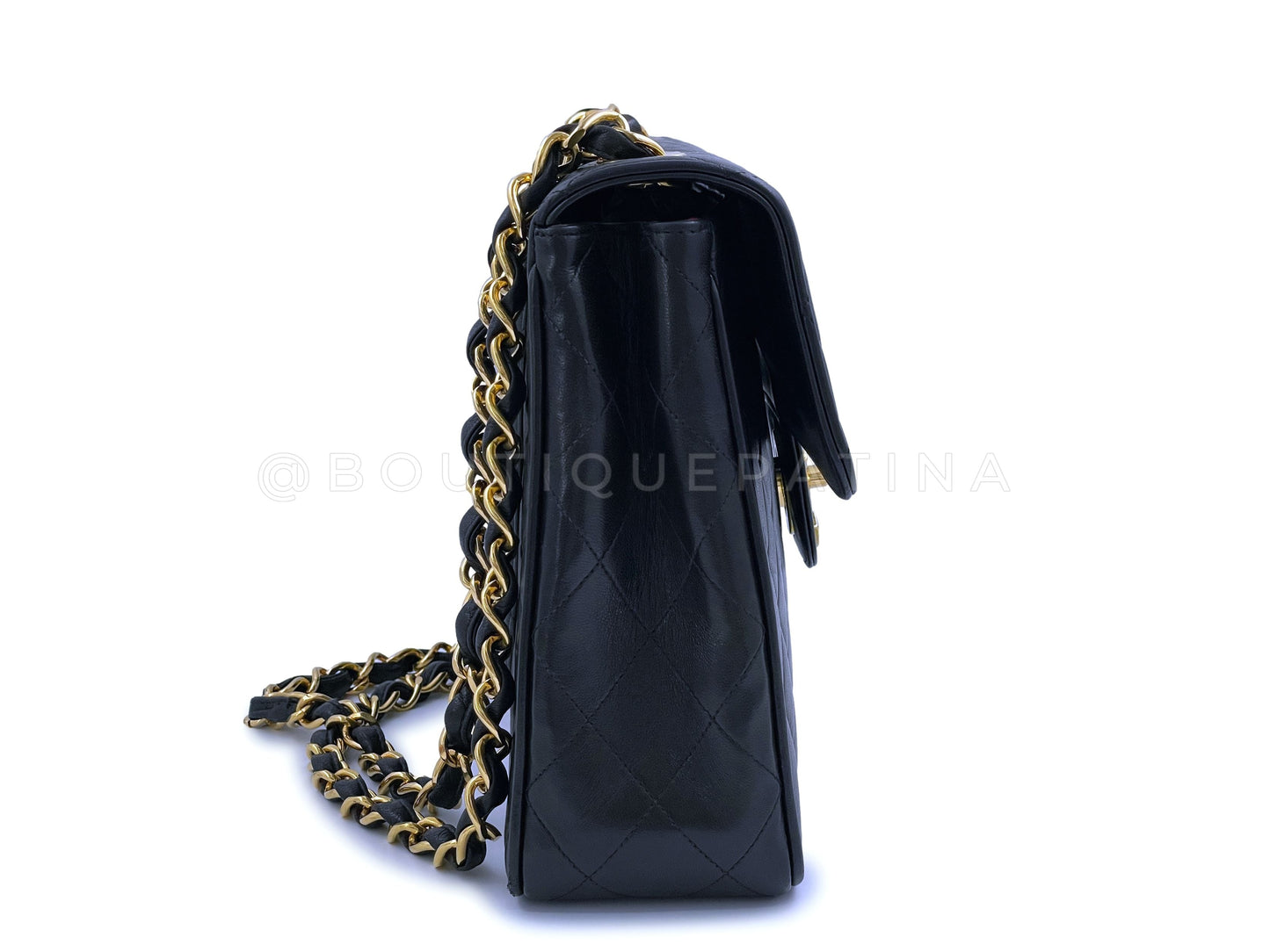 Chanel 1994 Vintage Black Jumbo Classic Flap Bag 24k GHW