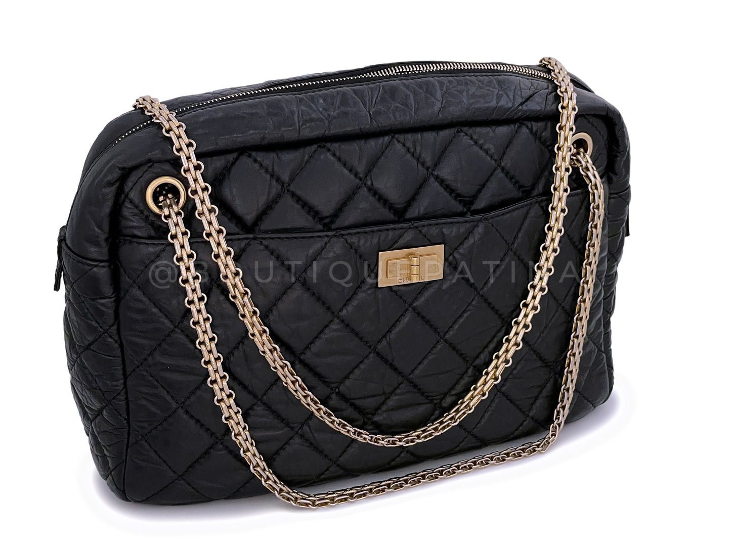 Chanel Large Jumbo Classic Reissue Camera Case Bag GHW