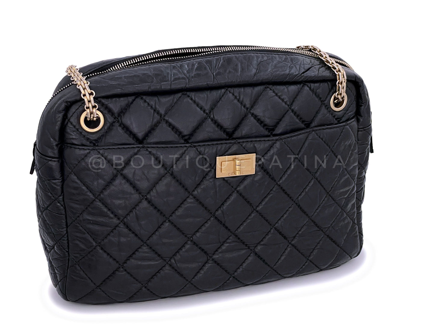 Chanel Large Jumbo Classic Reissue Camera Case Bag GHW