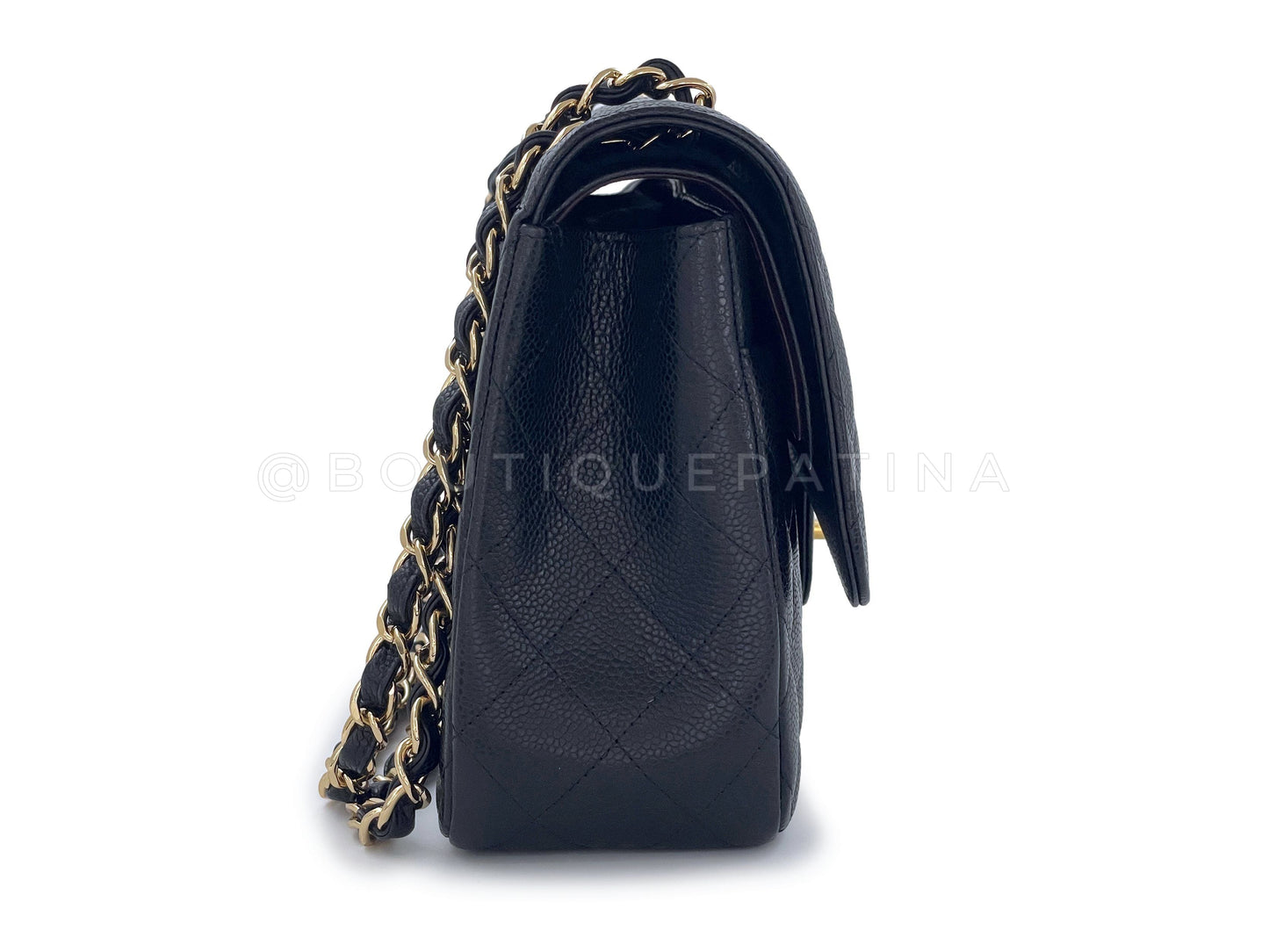 Chanel Black Caviar Jumbo Classic Double Flap Bag GHW