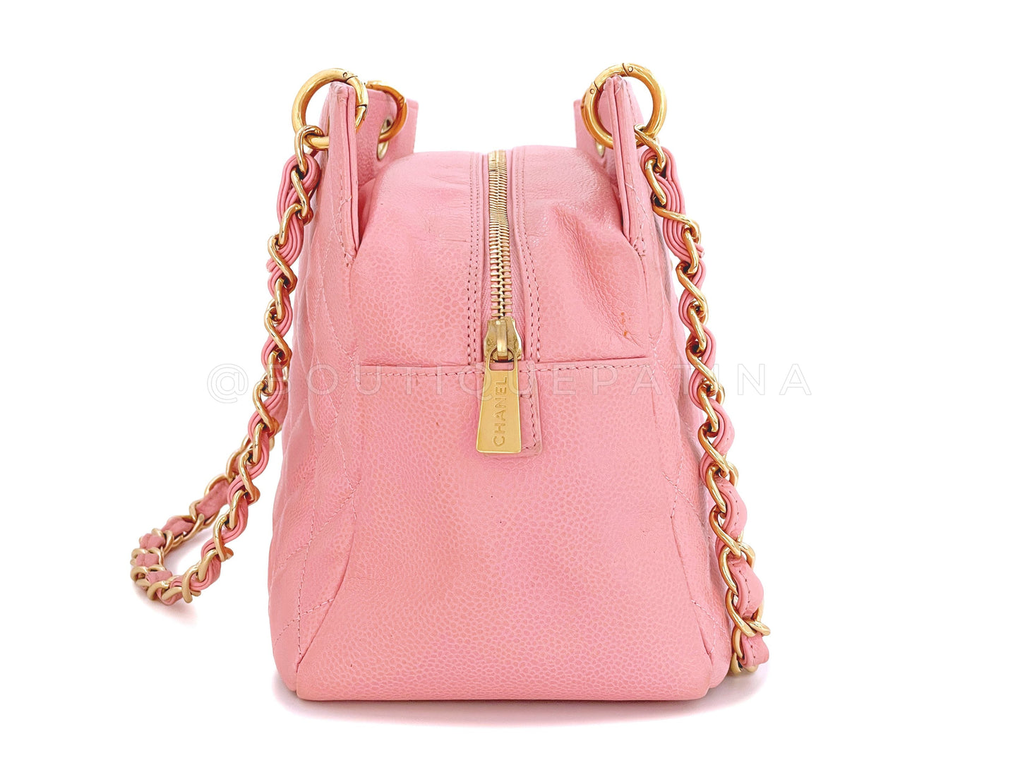 Chanel Pink Caviar Petite Timeless Shopper Tote PTT Bag 24k GHW