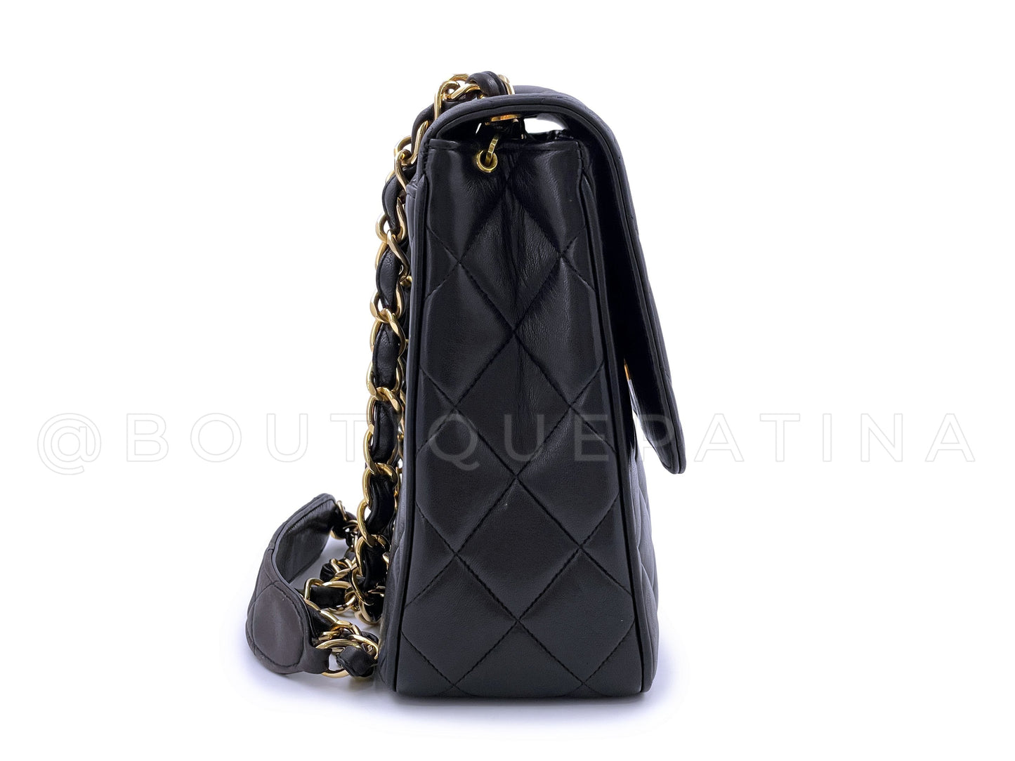 Chanel Vintage 1995 Black Oversized CC Square Crossbody Flap Bag 24k GHW