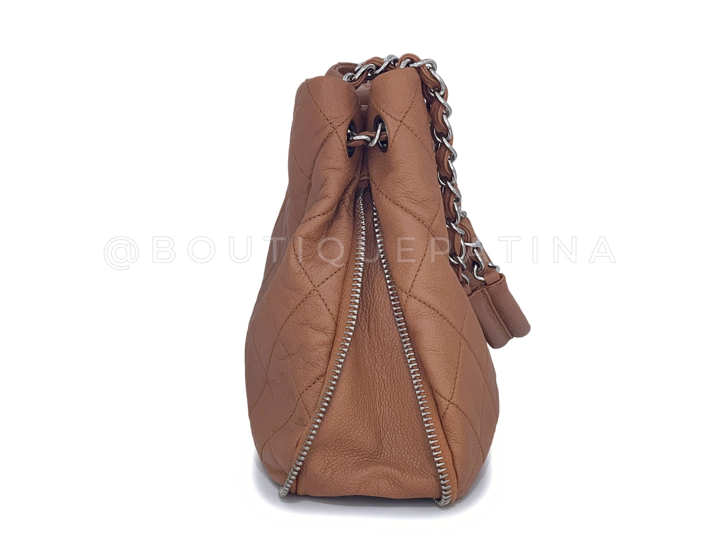 Chanel Caramel Beige-Brown Caviar Large Timeless Shopper Tote Bag SHW