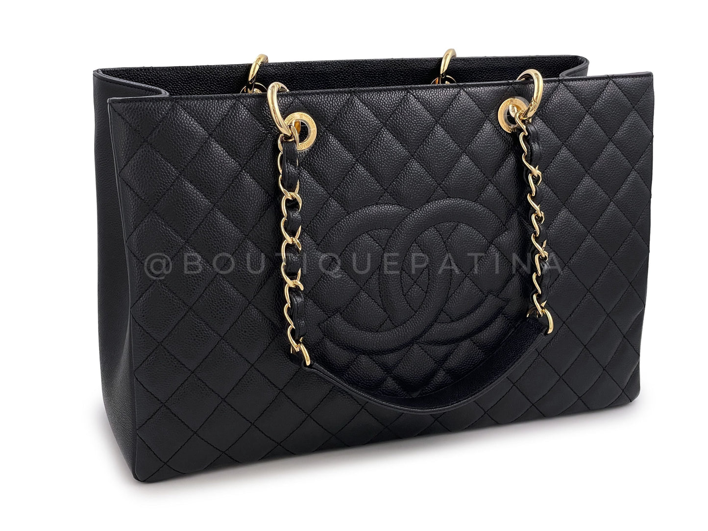 Chanel Black Caviar XL GST Grand Shopper Tote Bag GHW