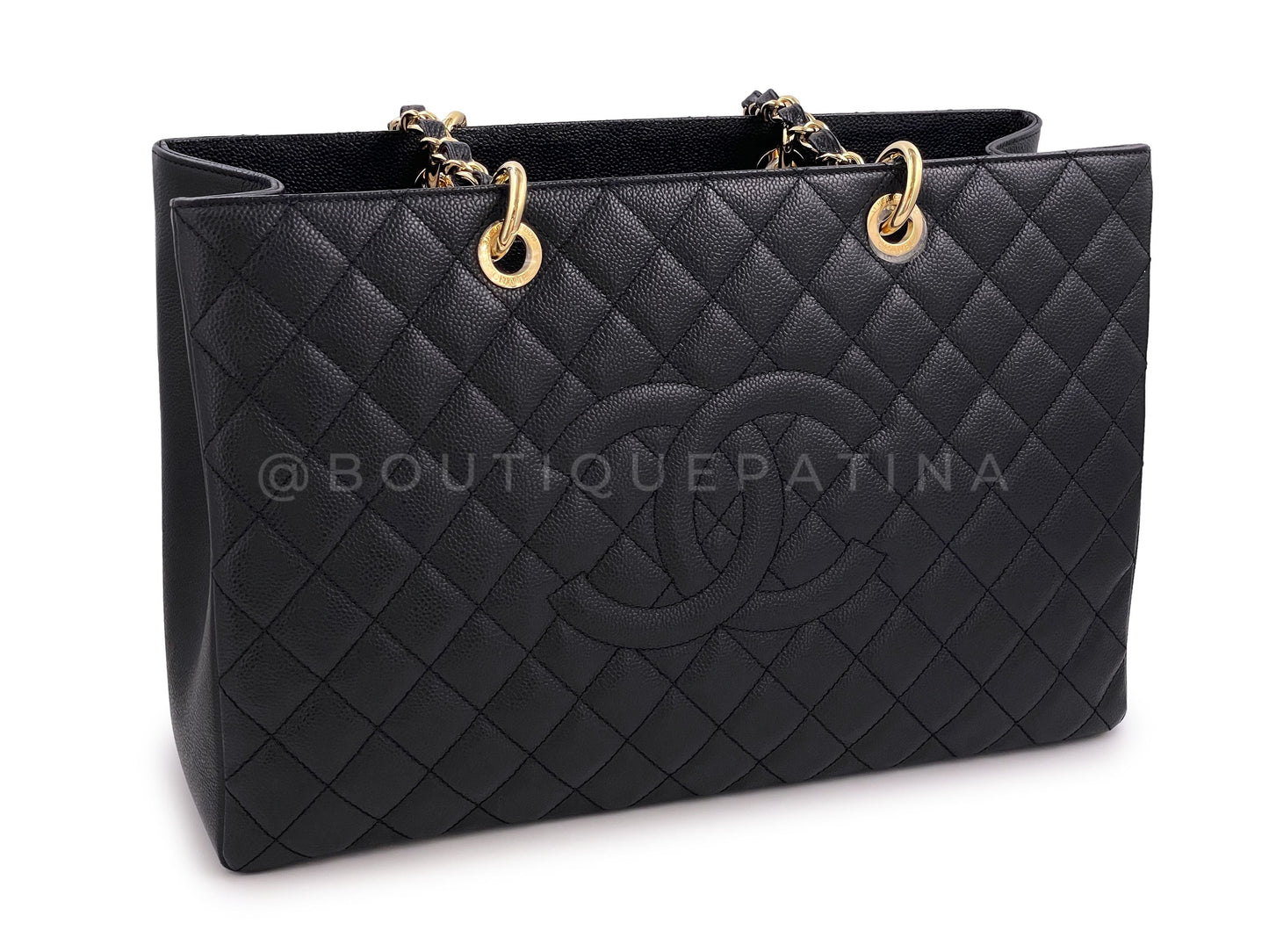 Chanel Black Caviar XL GST Grand Shopper Tote Bag GHW