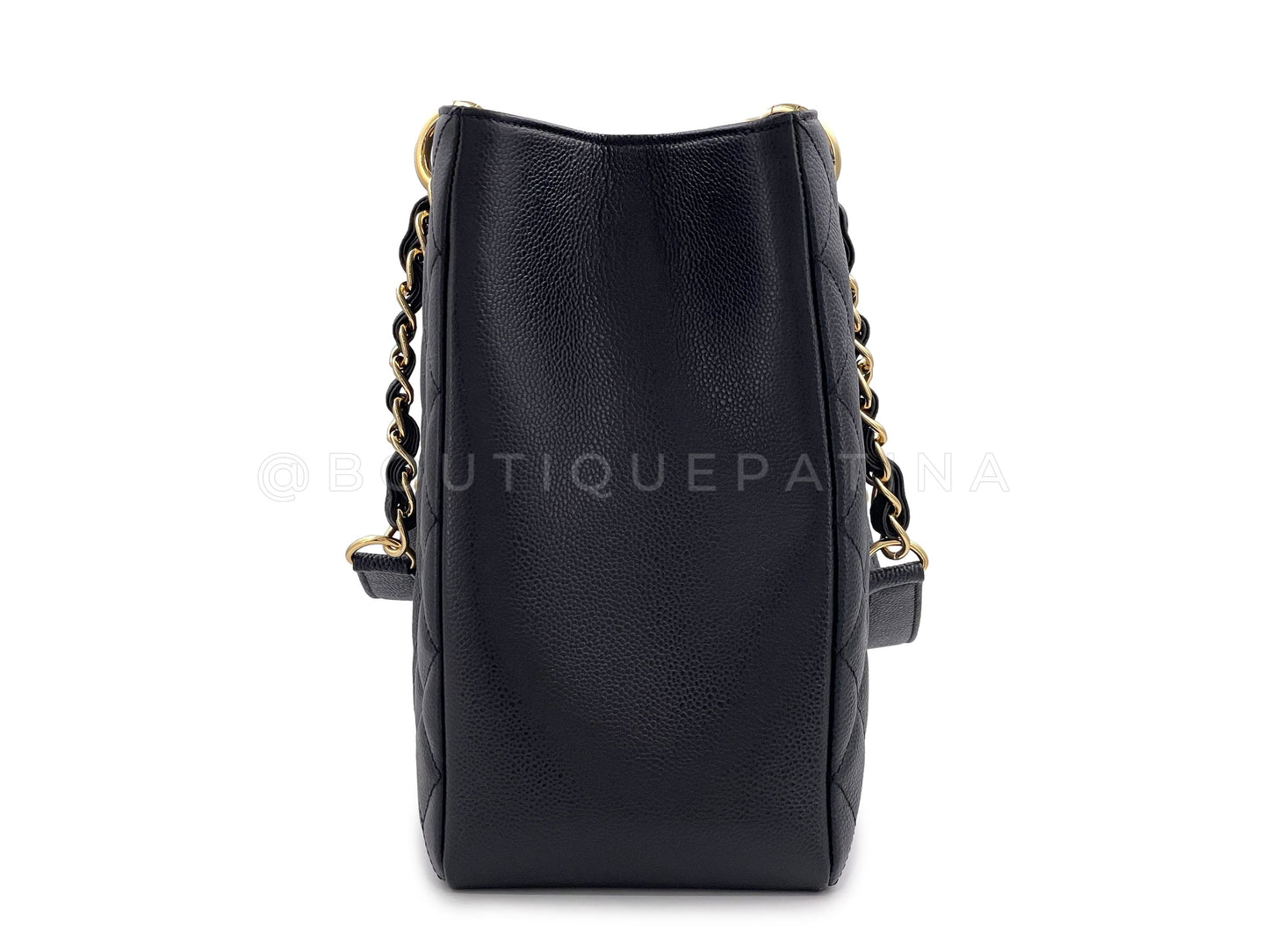 Chanel Black Caviar XL GST Grand Shopper Tote Bag GHW