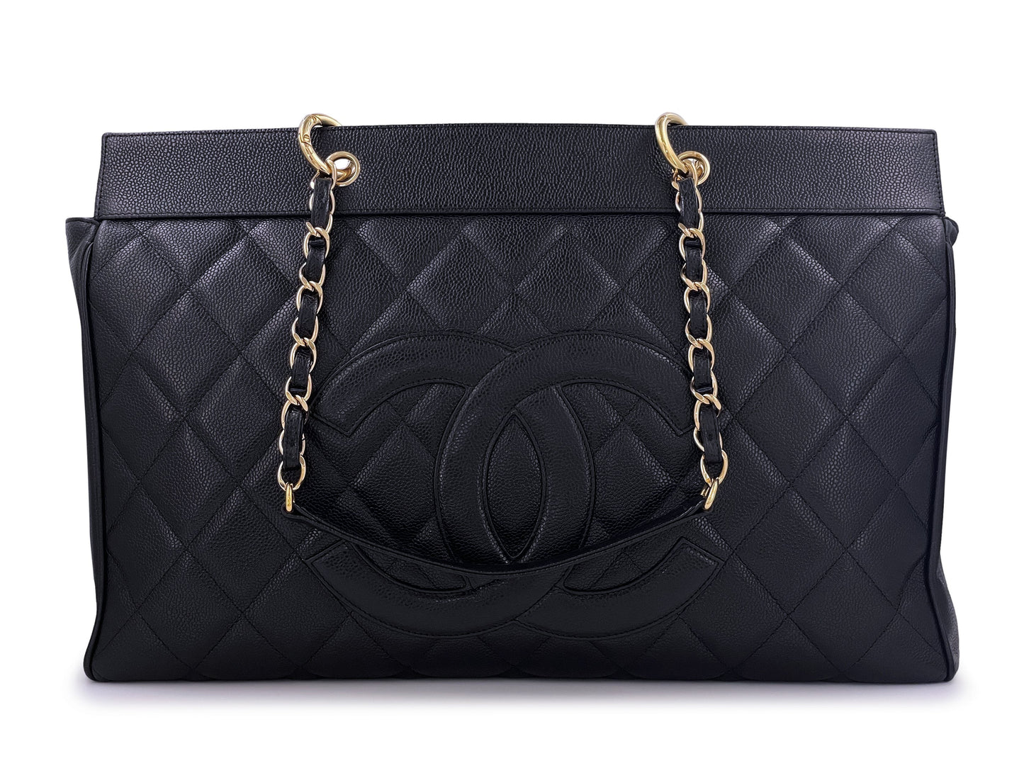 Chanel Vintage XXL GST Oversized Weekender Tote Bag 24k GHW