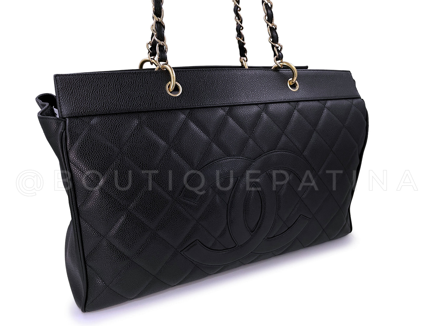 Chanel Vintage XXL GST Oversized Weekender Tote Bag 24k GHW