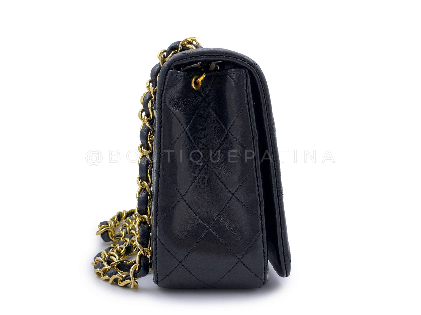 Chanel 1989 Vintage Black Full Flap Bag 24k GHW