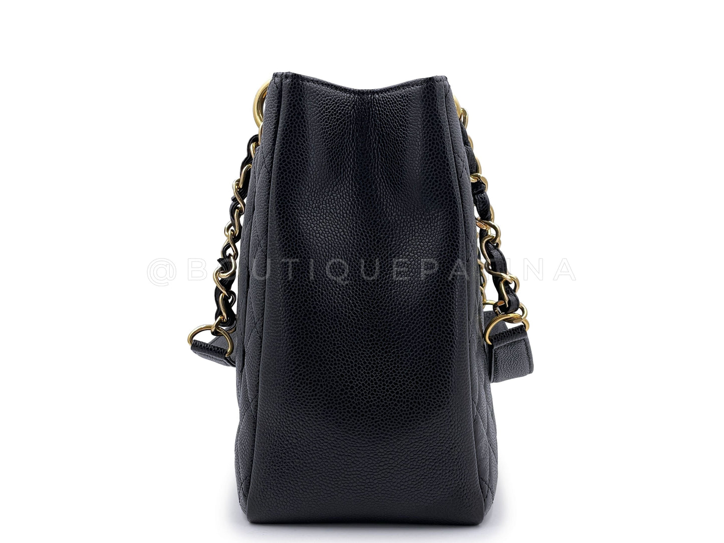 Chanel Black Caviar Grand Shopper Tote GST Bag GHW
