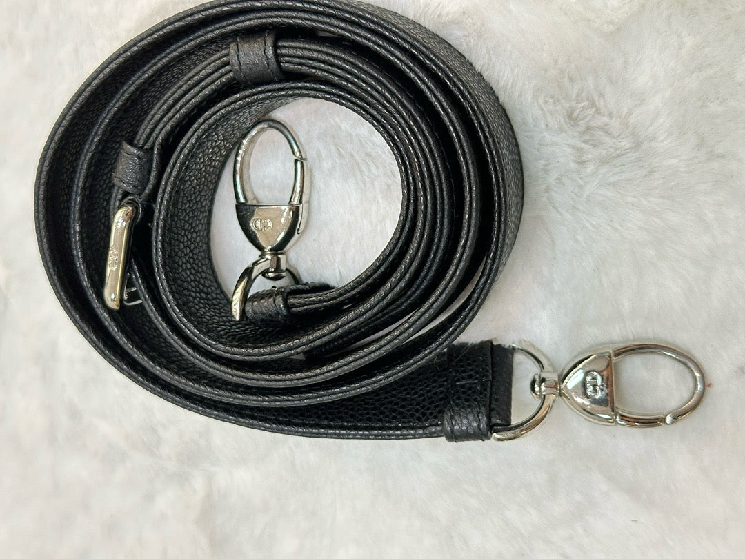 Christian Dior Medium Grained Cannage Calfskin Lady Dior Bag Black SHW