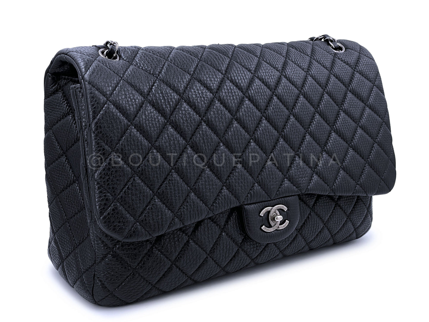 Chanel Airlines Flap Bag Black XL Travel Giant RHW