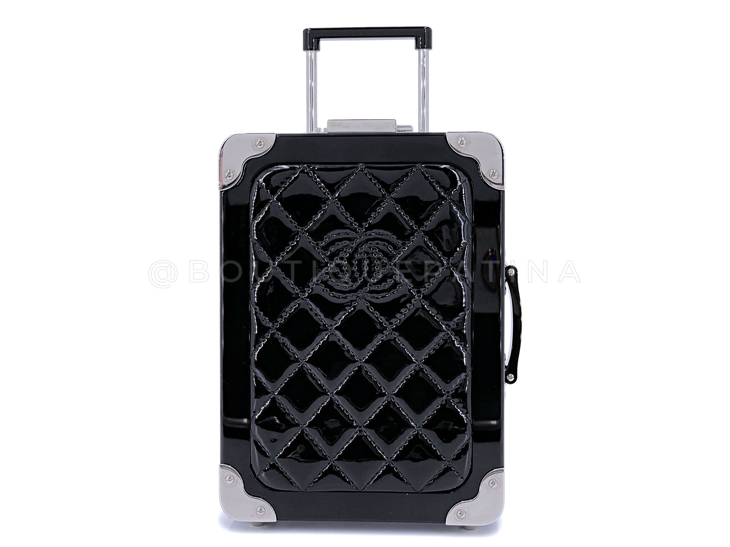 Chanel Airlines Minaudière Trolley Bag 2016 Black Evening in the Air Clutch Patent RQ9