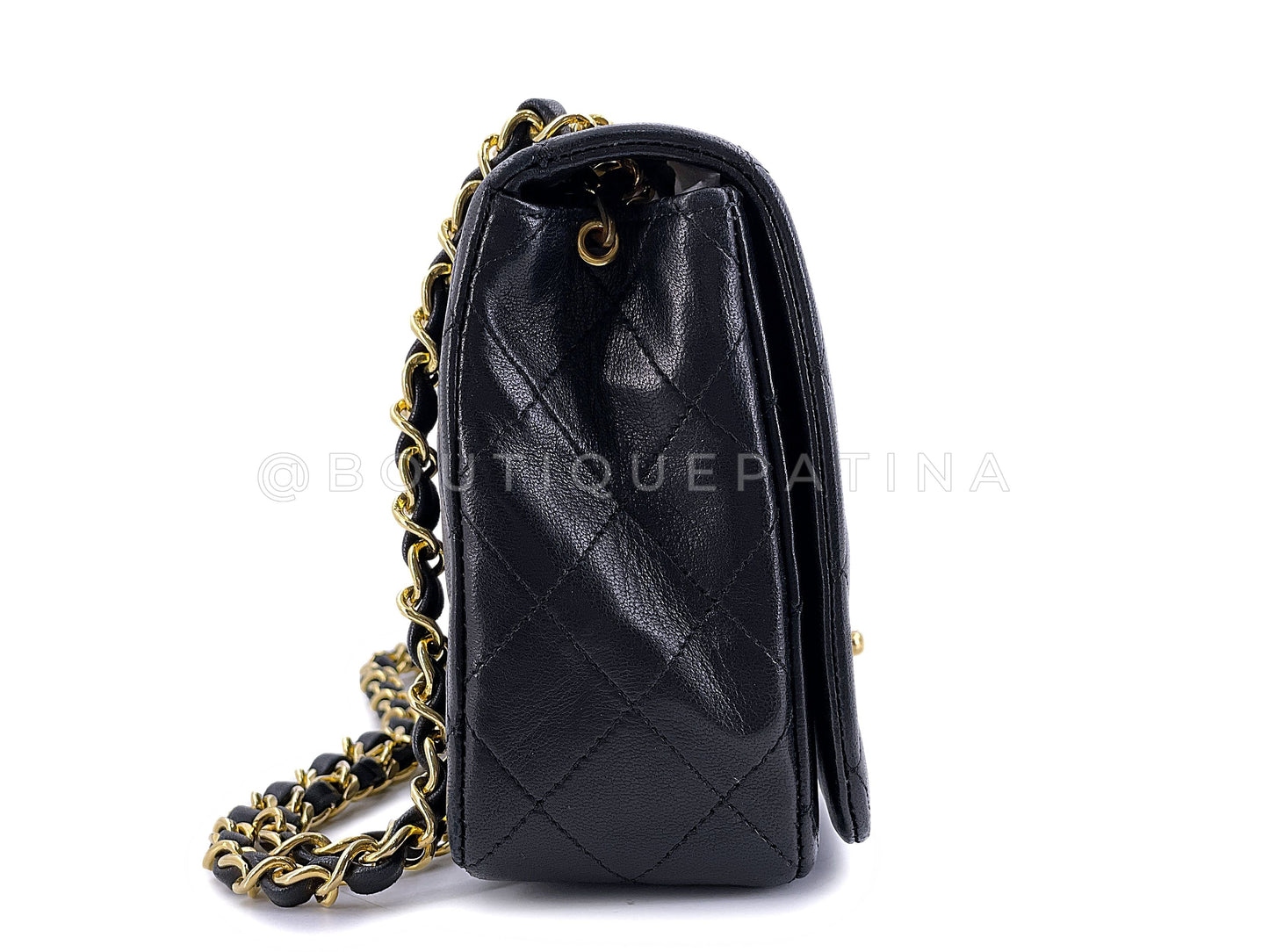 Chanel 1989 Vintage Black Timeless Quilted Full Flap Bag 24k GHW