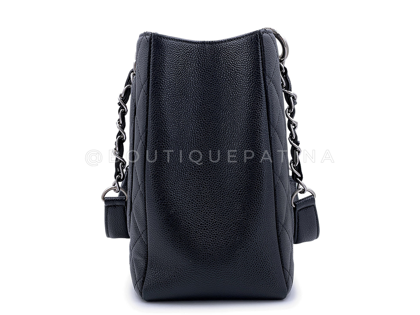 Chanel Caviar GST Grand Shopper Tote Bag Black SHW