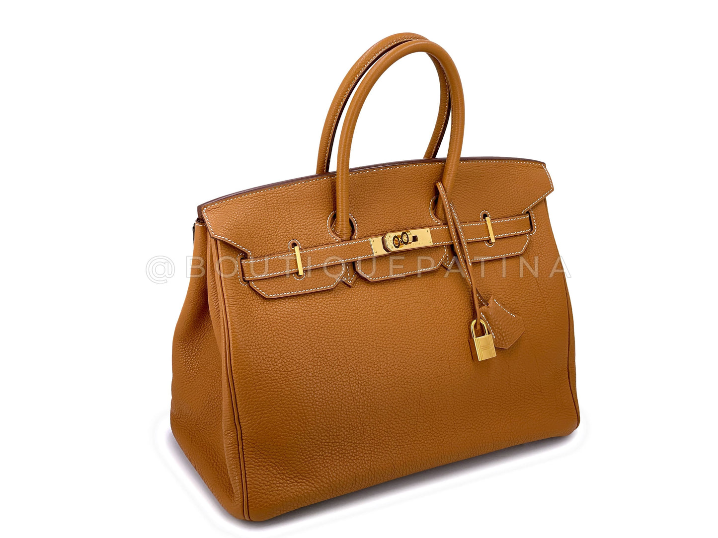 Hermes Gold Togo 35cm Birkin Tote Bag GHW V0J