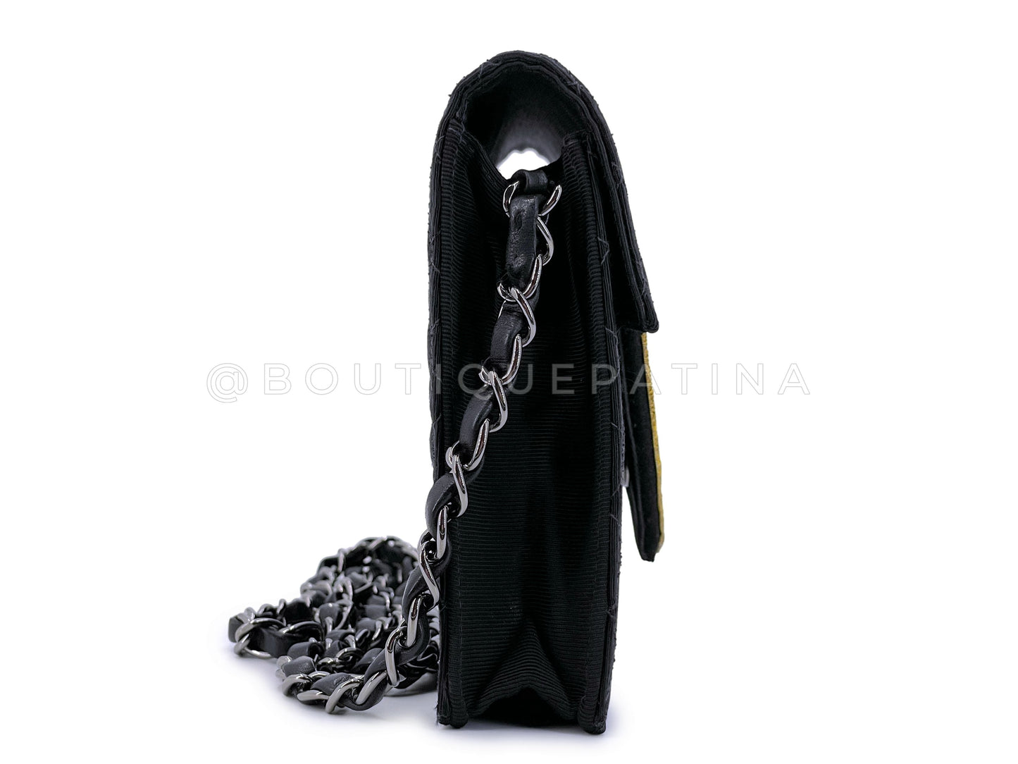 Chanel Vintage Mini Crest Bag 05C Classic Convertible Flap SHW 5WD