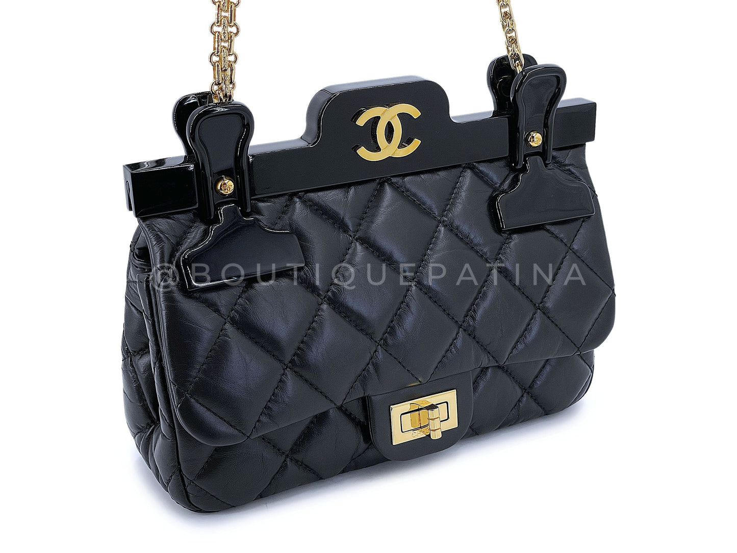 Rare Chanel 2016 Reissue "Hanger" Mini Flap Bag GHW