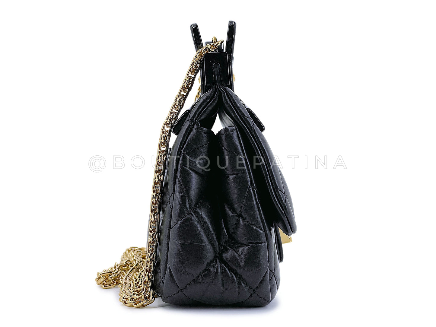Rare Chanel 2016 Reissue "Hanger" Mini Flap Bag GHW