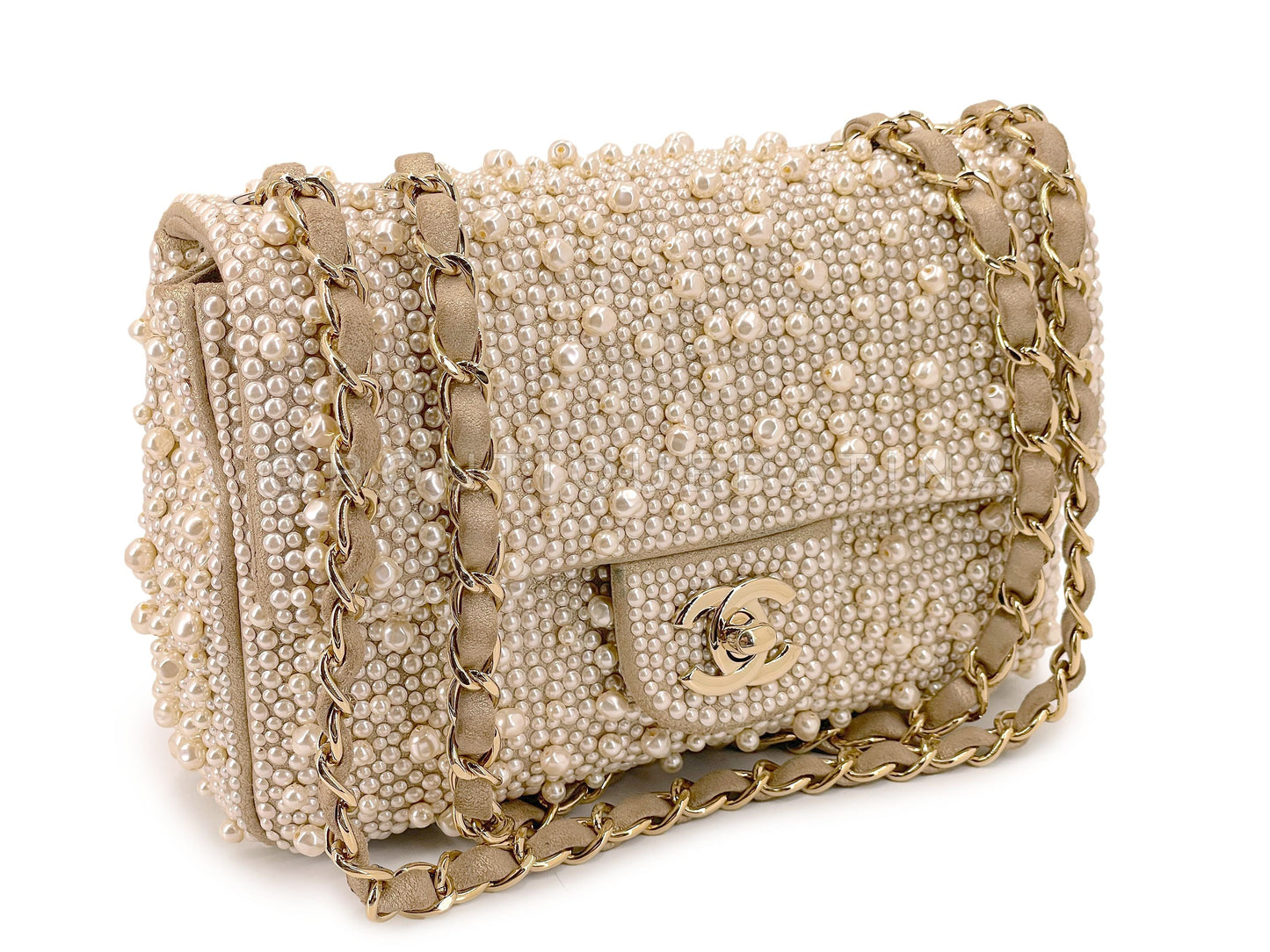 Chanel 17A Pearl Mini Flap Bag Paris-Cosmopolite Metiers D'Art FWW