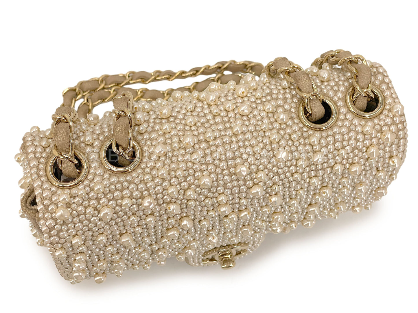 Chanel 17A Pearl Mini Flap Bag Paris-Cosmopolite Metiers D'Art FWW