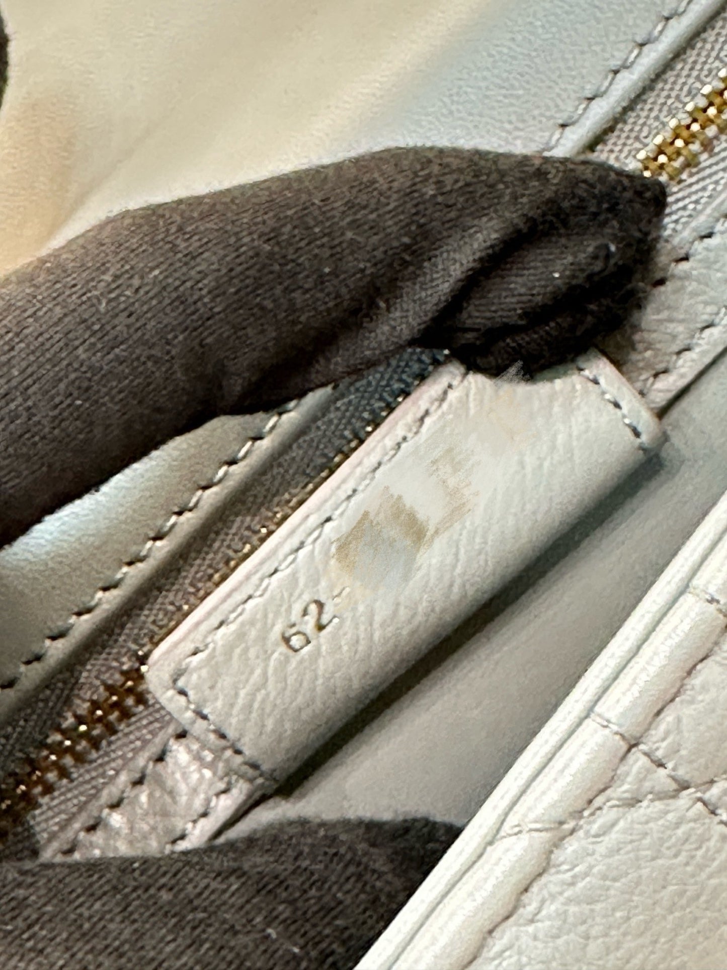 Medium Dior Calfskin Caro Bag Stone Gray Supple Cannage