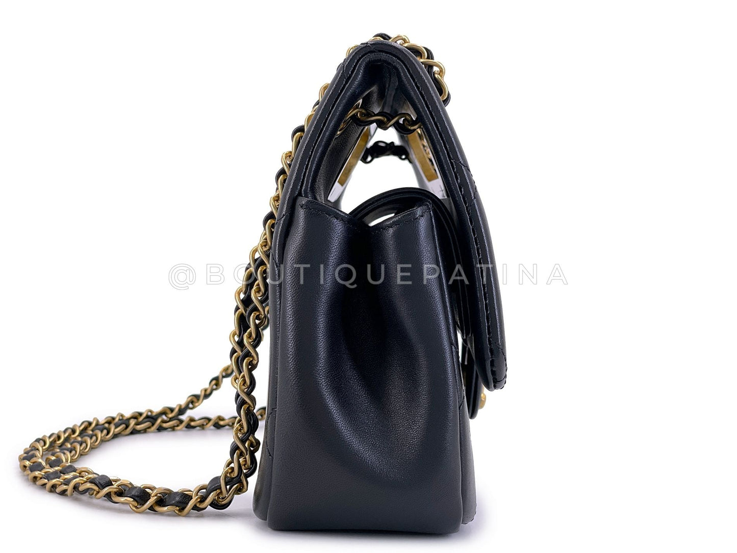 Chanel Black Chain Handle A Real Catch Flap Bag GHW 4LY