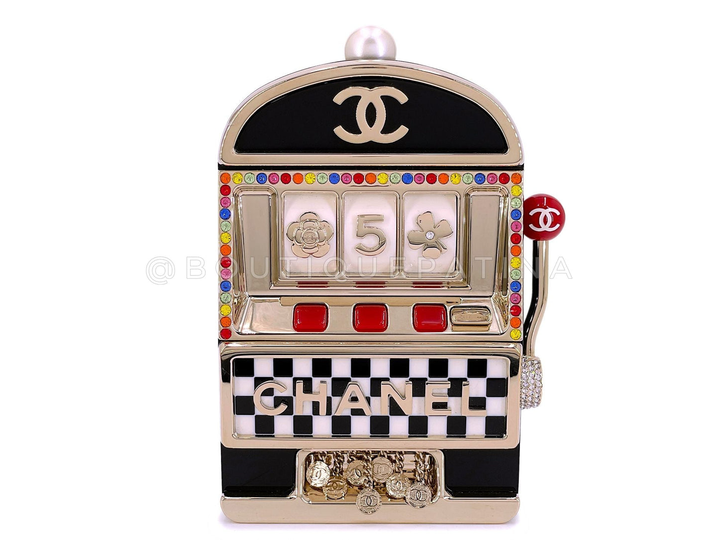 Chanel 23C Monaco Slot Machine Casino Minaudière Evening Clutch Bag K2F