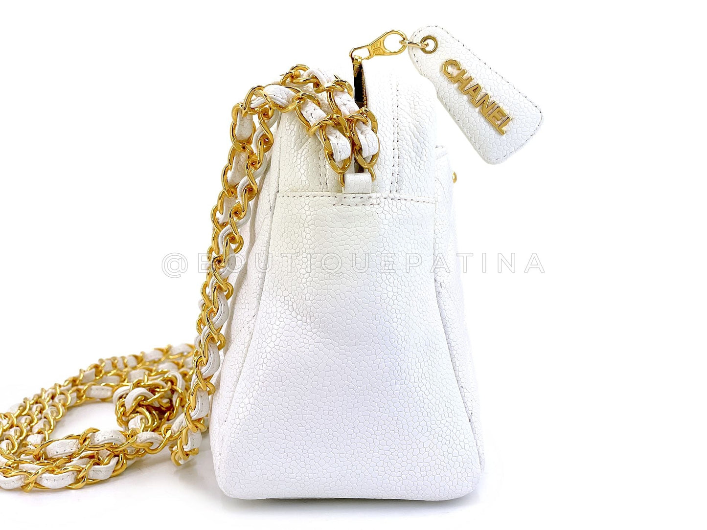 Chanel 1996 Vintage Caviar Classic Camera Case Bag CC Clasp 24k GHW ZYX