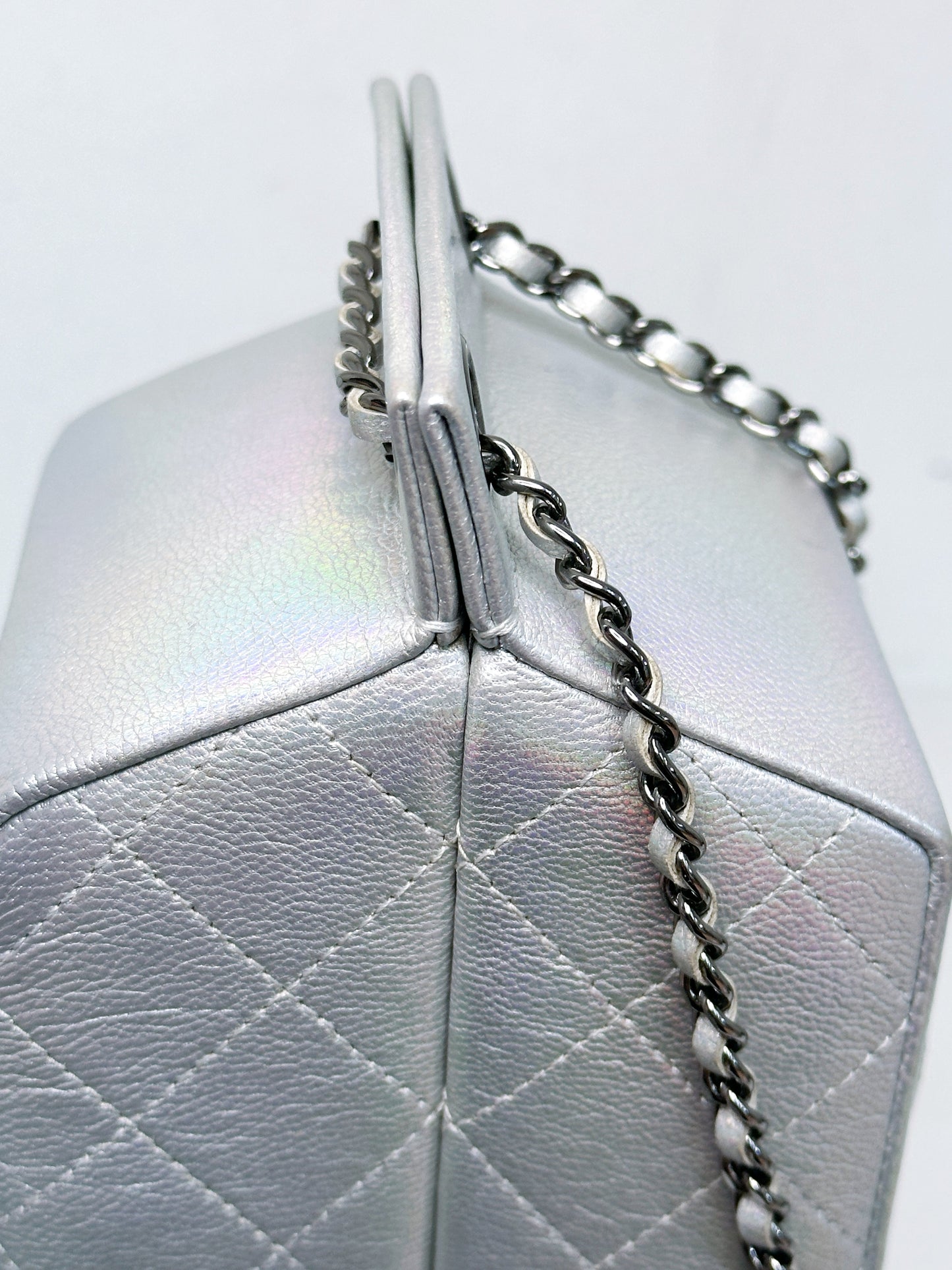 CHANEL RARE LIMITED EDITION LAIT DE COCO MILK CARTON BAG 2009 holo