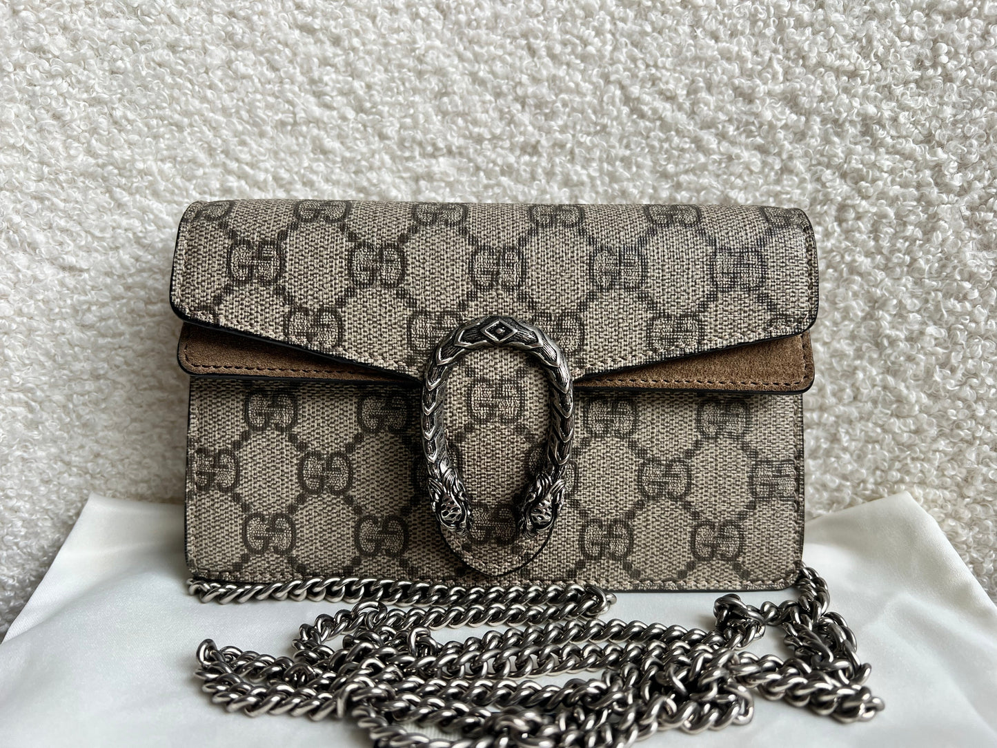 Gucci Dionysus GG Supreme Super Mini Shoulder Bag (RRP £835)