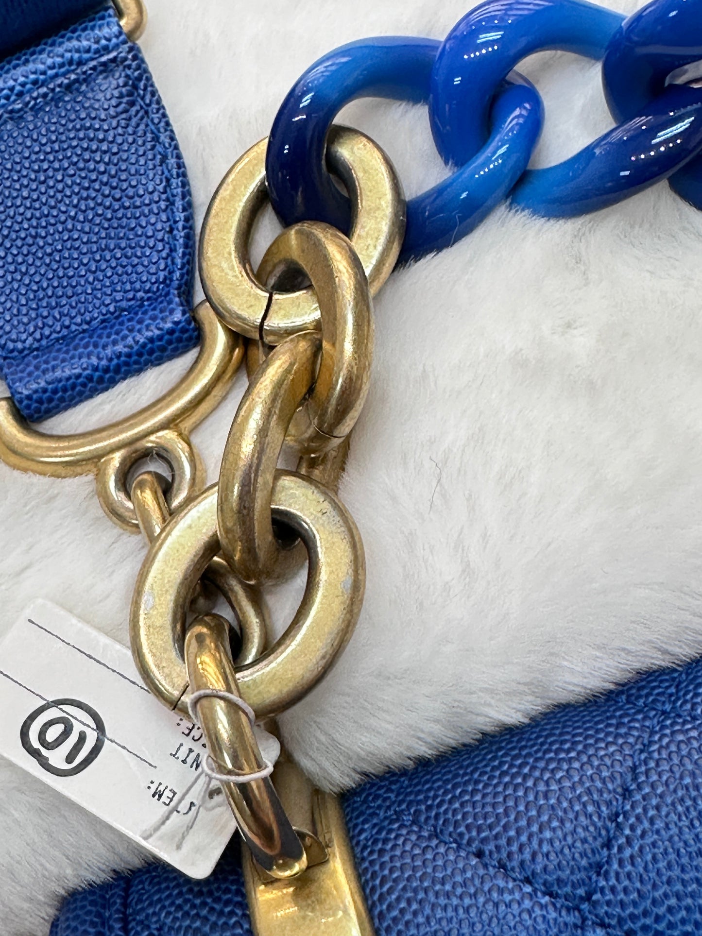 CHANEL Caviar Quilted Small Sunset On The Sea Flap Blue