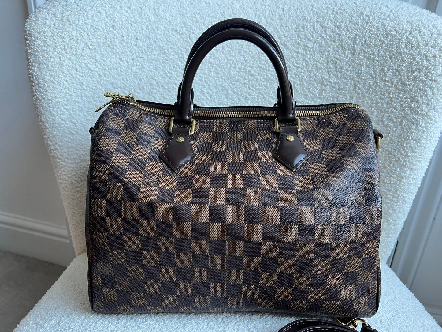Louis Vuitton Speedy Bandouliere 30 Damier Ebene (RRP £1490)