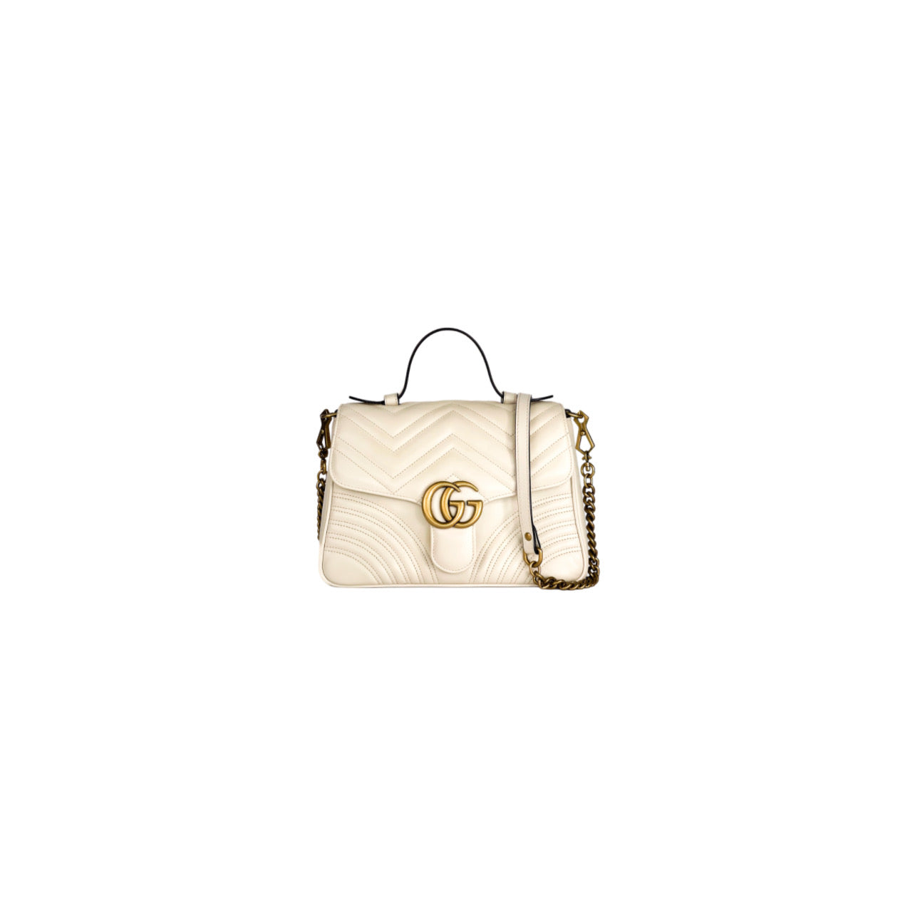 Gucci GG Marmont Matelasse Leather Top Handle Satchel