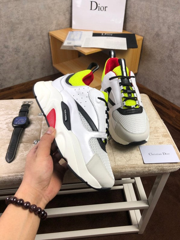 Christian Dior B22 White And Yellow Sneaker
