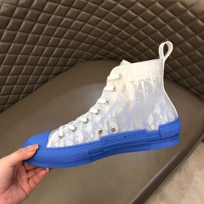 Christian Dior B23 Oblique GradiNew Arrivalt Blue HIGH-TOP SNEAKER