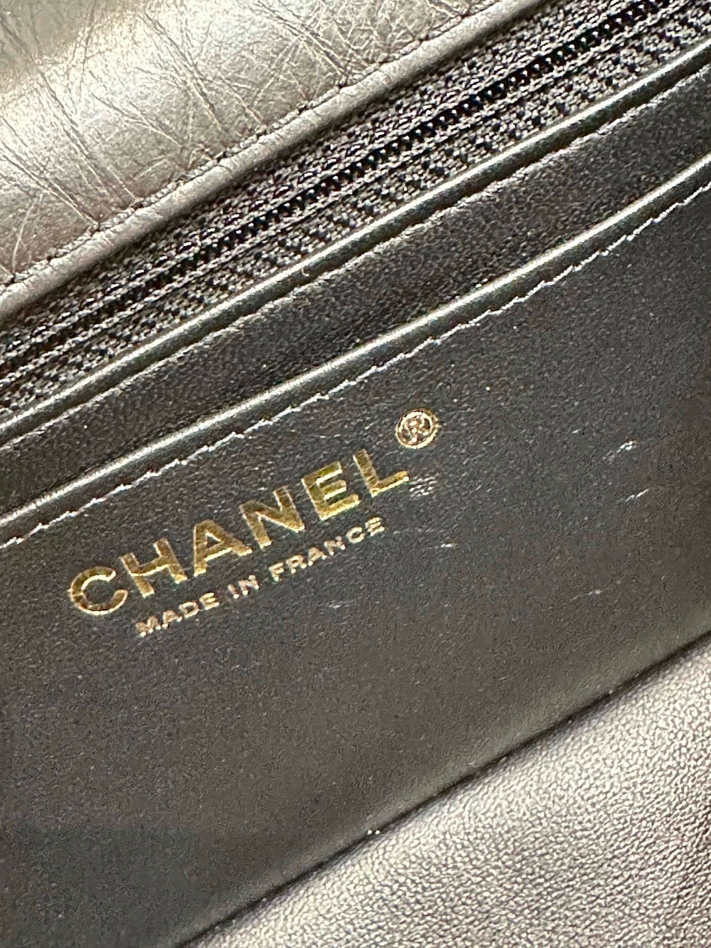 Chanel Mini Aged Calfskin Quilted 2.55 Reissue Flap Black Bag